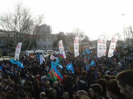 İstanbulda möhtəşəm Xocalı yürüşü - FOTOLAR