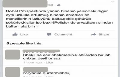 Üzlənən binalarla bağlı yeni qalmaqal