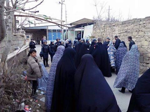 Nardarana qadın polislər də göndərilib - Foto