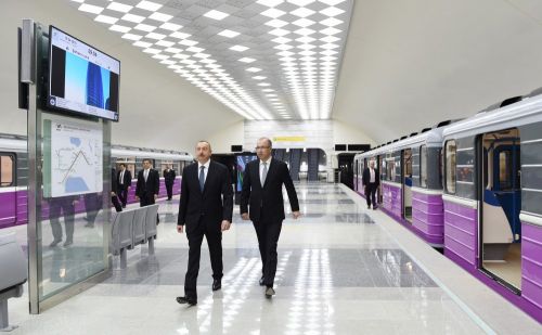 İlham Əliyev Bakı Metropoliteninin yeni xəttinin açılışında iştirak edib-FOTOLAR