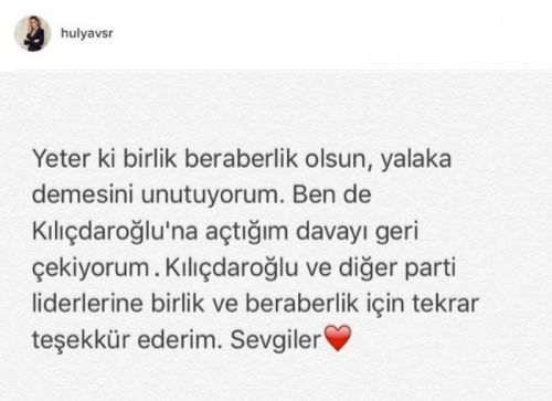 Hülya Avşar Kılıçdaroğlunu bağışladı - Ərdoğanla görüşdən sonra