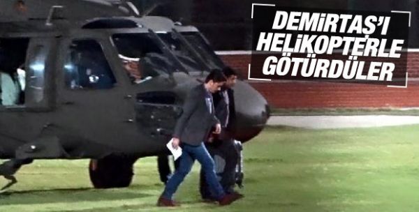 Demirtaş həbsxanaya helikopterlə gətirildi - FOTO