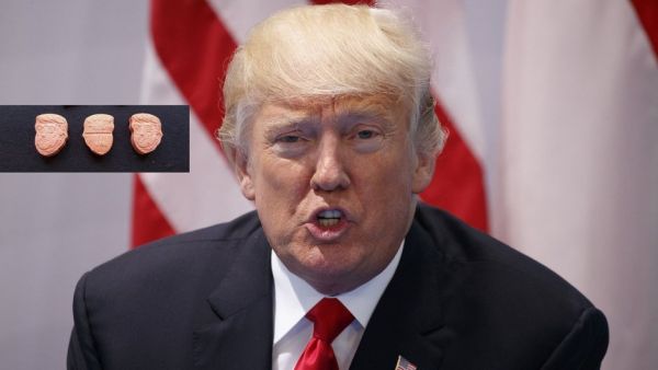 Donald Trump şəklində narkotik həb ələ keçirildi - FOTO