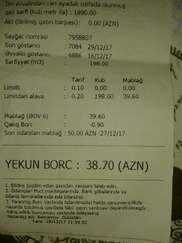  "Azəriqaz" sizi aldadıb pulunuzu almasın deyə bu xəbəri oxuyun - FOTOFAKT