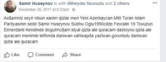 Azərbaycanda "partiya" sədri evlənməyə qız axtarır