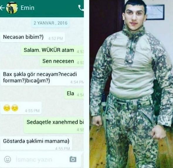 Şəhidimizin ürəkparçalayan yazışması: "Şəklimi anama göstər də" - FOTO