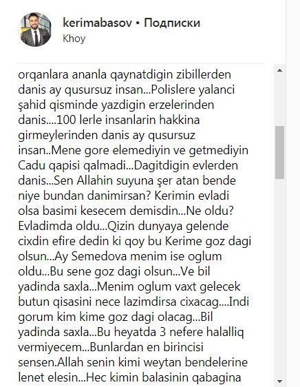 Kərimdən Təranəyə şok sözlər: "Sevgilinin ananı bıçaqlamağı..."