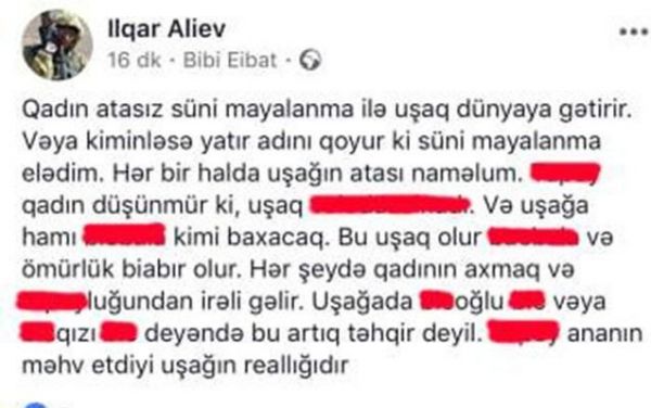 "Kiminləsə yatır, adını qoyur süni mayalanma..."