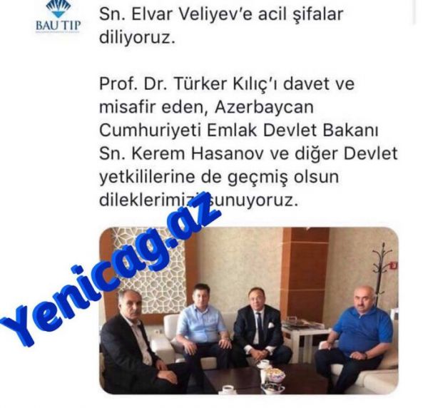 Kərəm Həsənov Elmar Vəliyev üçün Türkiyədən professor gətirdi - Əməliyyatdan son xəbər