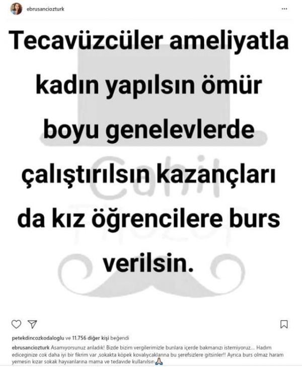 "Təcavüzkarlar əməliyyatla qadın olub, qalan həyatlarını fahişəlik etsinlər" - FOTO