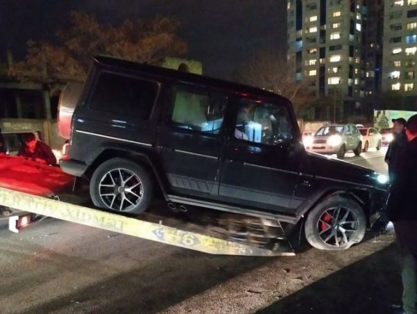 Bakını iflic edən "Gelandewagen"nin görüntüləri -FOTO