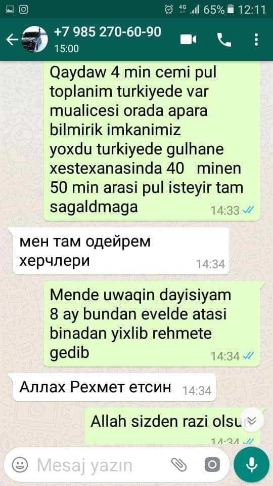 Aylin üçün yığılan pullar oğurlandı