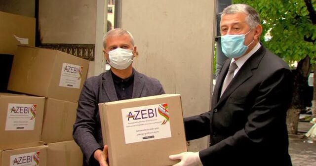 Azərbaycan Kaxetiyə ərzaq yardımı göstərib