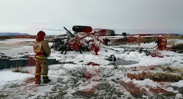 Rusiyada hərbi helikopter qəzaya uğradı: Ölənlər var – FOTO