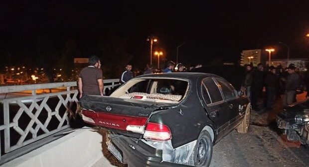 Azərbaycanda dəhşətli qəza: Polis öldü, hərbçi yaralandı – FOTO