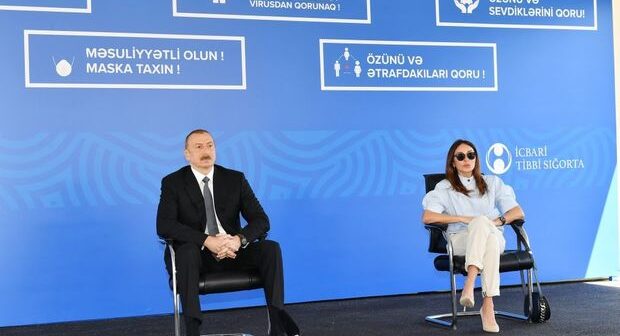 İlham Əliyev və Mehriban Əliyeva üç modul tipli xəstəxananın açılışında – FOTO