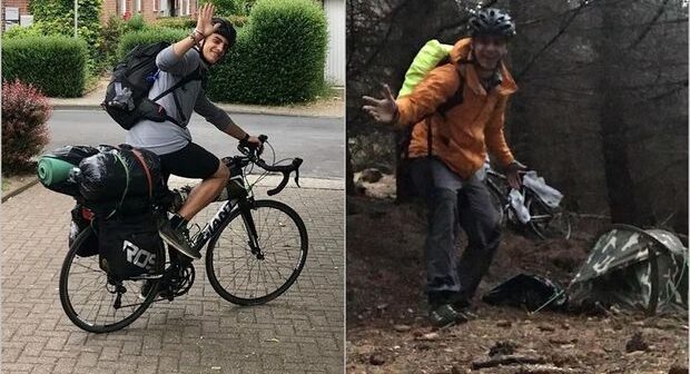 Karantinə görə başqa ölkədə qalan tələbə vətəninə velosipedlə qayıtdı – FOTO