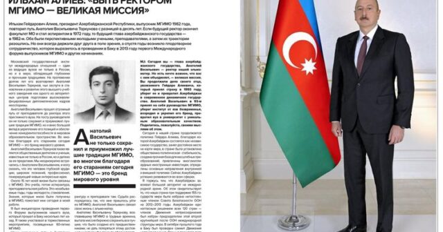 İlham Əliyev: “MDBMİ-nin rektoru olmaq böyük missiyadır”