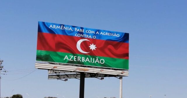 Braziliyada magistral yolda “Ermənistan, Azərbaycana qarşı aqressiyanı dayandır!” yazılmış panel quraşdırılıb