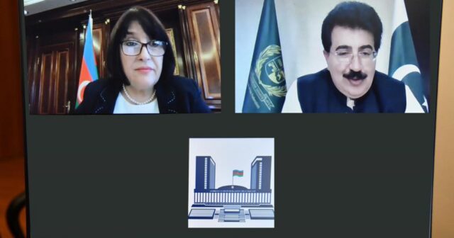 Azərbaycan-Pakistan parlament sədrlərinin videokonfrans formatında görüşü olub