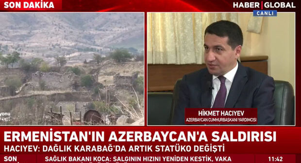 Prezidentin köməkçisi “Haber Global”da Ermənistanın təxribatlarından danışıb