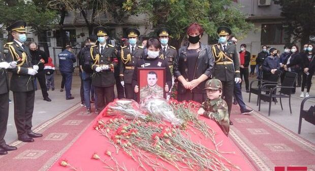 Azərbaycan Ordusunun şəhid hərbçisi Dmitri Sontsevlə vida mərasimi keçirilib