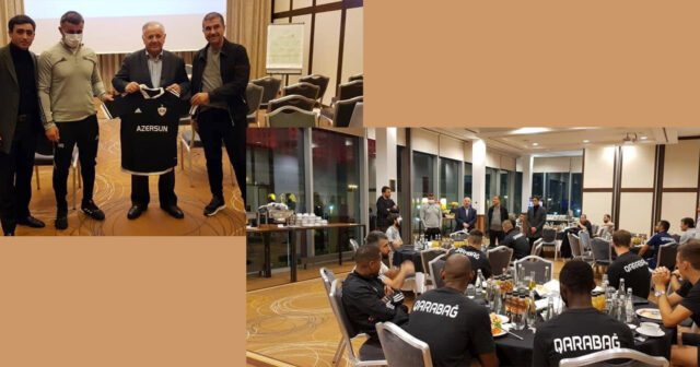 Polşada yaşayan həmyerlilərimiz “Qarabağ”ın heyəti iləgörüşüb