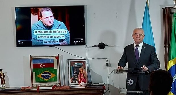 Braziliyadakı səfirliyimizdə ermənilərin ölkəmizə qarşı törətdiyi təxribatlarla bağlı brifinq keçirilib