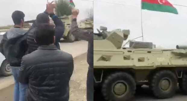 Azərbaycan ordusunun zirehli texnikaları Ağdama aparılır