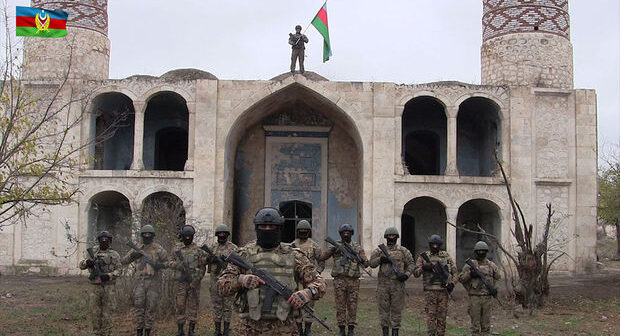 Ordumuz Ağdama Azərbaycan Bayrağını sancdı – FOTO
