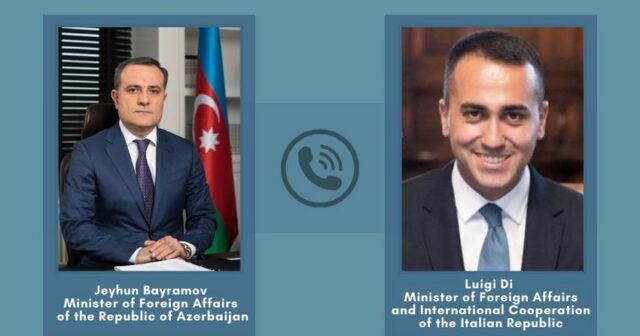 Azərbaycan və İtaliya XİN başçıları arasında telefon danışığı olub