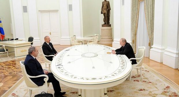İlham Əliyev, Putin və Paşinyan arasında görüş başa çatdı