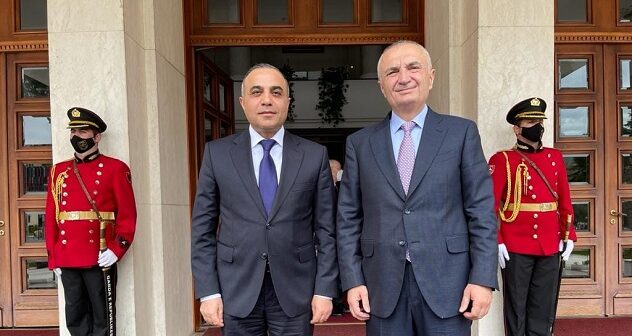 Azay Quliyev Albaniya prezidenti ilə görüşüb