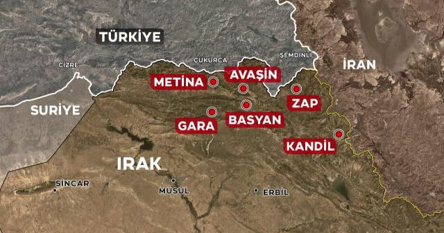 Türkiyə İraqın şimalında antiterror əməliyyatına başladı