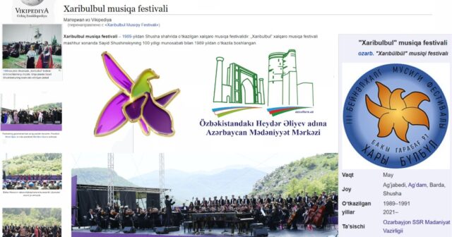 Vikipediyada Özbək dilində “Xarıbülbül” Beynəlxalq musiqi festivalı  haqqında bölmə istifadəyə verildi