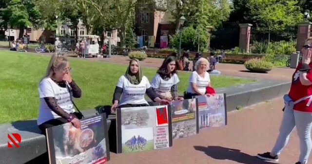 Niderlandda Ermənistanın mina terroruna etiraz olaraq aksiya keçirilib – VİDEO