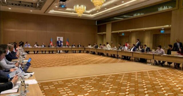 Qarabağ qazisi diaspor təşkilatlarının toplantısında iştirak edib – FOTO