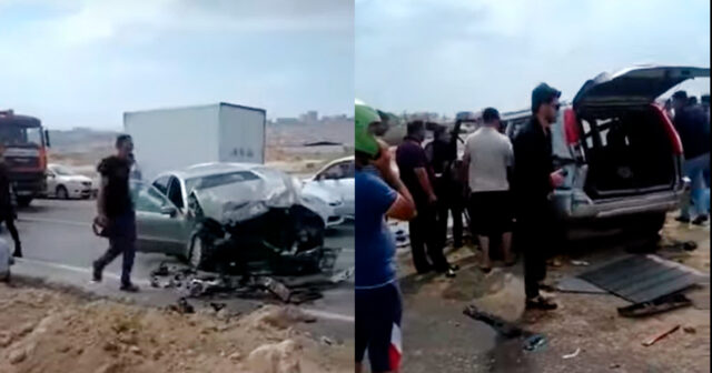 Bakıda ağır yol qəzası – Yaralananlar var – VİDEO