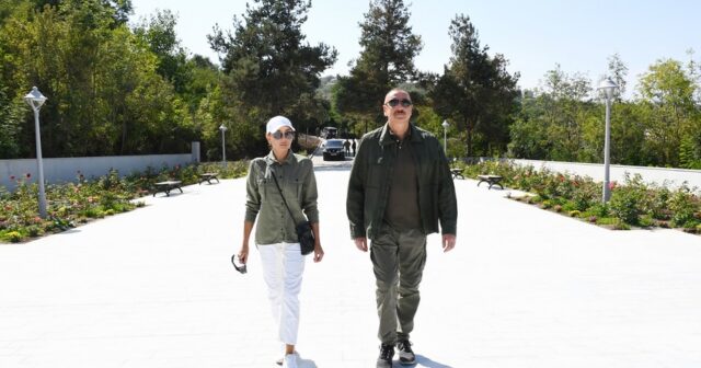 Prezident İlham Əliyev və birinci xanım Mehriban Əliyeva Şuşada Vaqif Poeziya Günlərinin açılışında iştirak ediblər