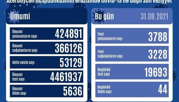 Azərbaycanda son sutkada 44 nəfər koronavirusdan öldü – FOTO
