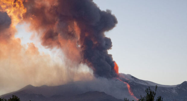 Etna vulkanının dəhşətli görüntüləri – VİDEO