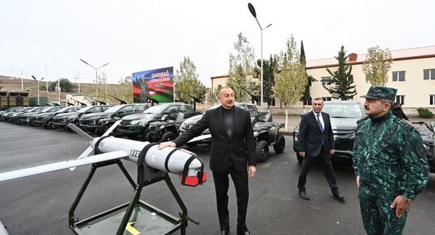 Cəbrayılda yeni hərbi hissədəki silahlar: “Harop”, “Quzğun”… – SİYAHI