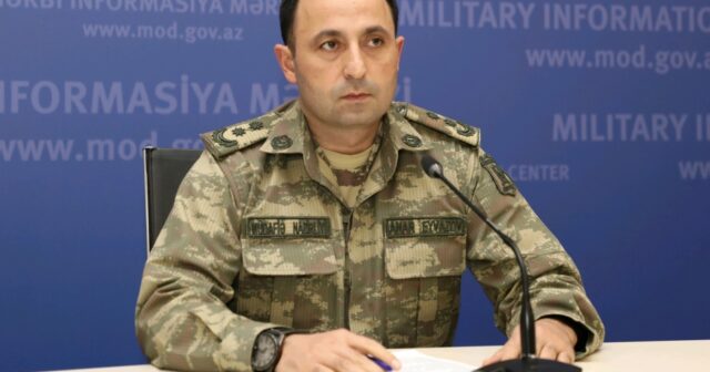Müdafiə Nazirliyinin rəsmisi Ermənistanla sərhəddəki son durumu AÇIQLADI