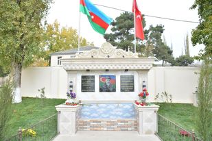Şəhid Cavid Adıgözəlovun xatirəsinə həsr olunmuş bulaq kompleksinin açılışı olub