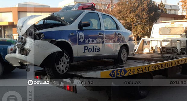 Azərbaycanda polis maşını mağazaya çırpıldı: Ölən və xəsarət alan var – YENİLƏNİB + FOTO