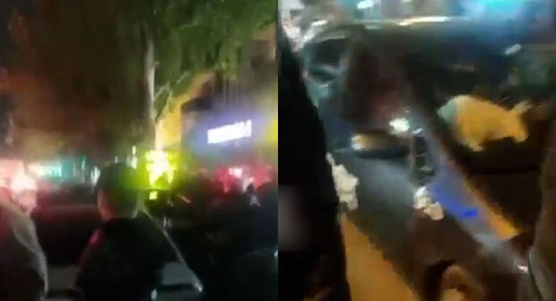 Bakıda avtoxuliqanlıq edən sürücülər ağır qəzaya səbəb oldu: Yeddi maşın əzildi – VİDEO