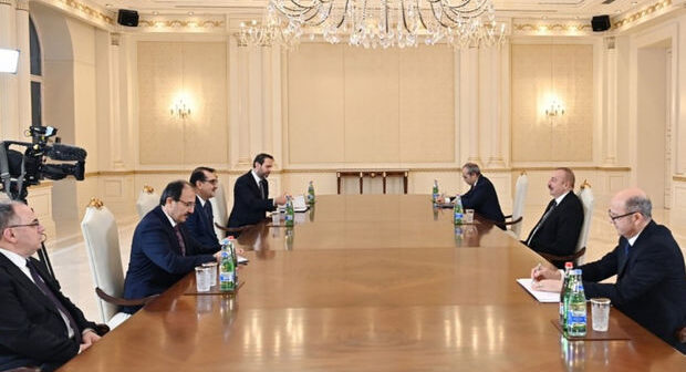İlham Əliyev Türkiyənin energetika və təbii sərvətlər nazirini qəbul edib