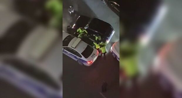 Bakıda yol polisi ilə sürücü arasında qarşıdurma – VİDEO