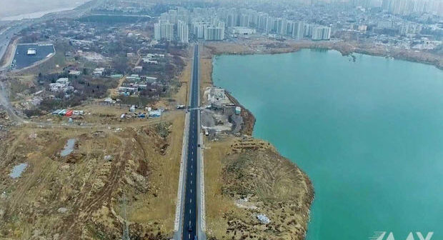 Bakıda göl qırağında yeni yol – FOTO/VİDEO