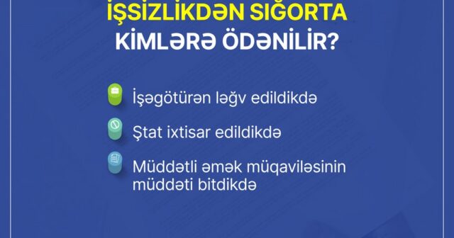 İşsizlikdən sığorta ödənişi ilə bağlı gözləmə müddəti ləğv edilib, staj tələbi azaldılıb